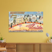 Pensacola, Florida - Grote letterscènes Canvas Afdruk (Insitu (Woonkamer))