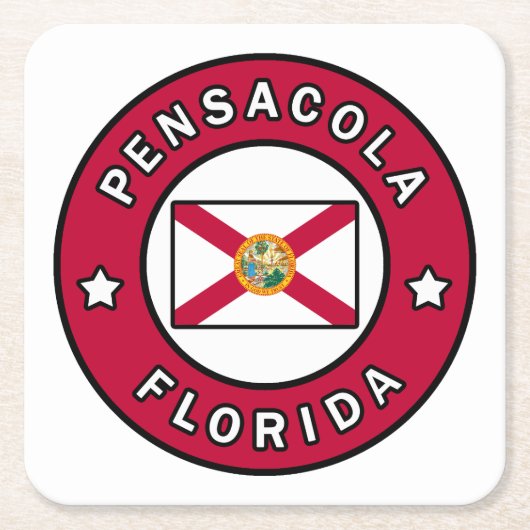 Pensacola Florida Kartonnen Onderzetters (Voorkant)