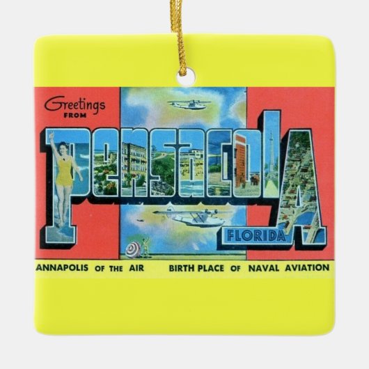 Pensacola Florida Keramisch Ornament (Voorkant)