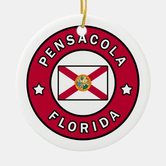 Pensacola Florida Keramisch Ornament (Voorkant)