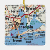 Pensacola Florida Map Keramisch Ornament (Voorkant)