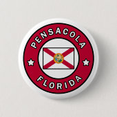 Pensacola Florida Ronde Button 5,7 Cm (Voorkant)