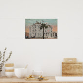 Pensacola, Florida - Uitzicht buiten de Posterijen Poster (Keuken)