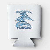 Pensacola Florida Vacation Tribal Dolphins Blikjeskoeler (Achterkant)