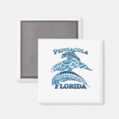 Pensacola Florida Vacation Tribal Dolphins Magneet (Voorkant / Achterkant)