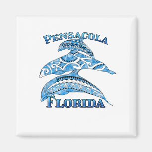 Pensacola Florida Vacation Tribal Dolphins Magneet