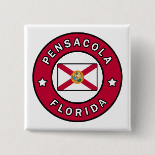 Pensacola Florida Vierkante Button 5,1 Cm