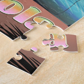Pensacola, florida vintage stijl reisposter legpuzzel (Zijkant)
