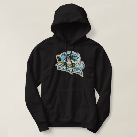 Pensacola Ice Pilots Retro Defunct Ice Hockey Esse Hoodie (Design voorkant)