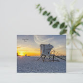 Pensacola Lifeguard Station Sunrise Briefkaart (Staand voorkant)