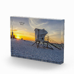 Pensacola Lifeguard Station Sunrise Fotoblok