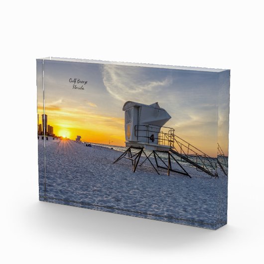 Pensacola Lifeguard Station Sunrise Fotoblok (Rechts)