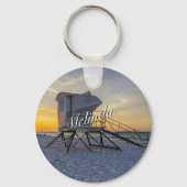 Pensacola Lifeguard Station Sunrise Sleutelhanger (Achterkant)