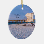 Pensacola Morning Lifeguard Stand en Pier Keramisch Ornament (Rechts)