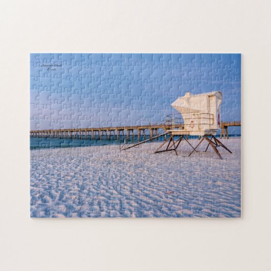Pensacola Morning Lifeguard Stand en Pier Legpuzzel (Horizontaal)