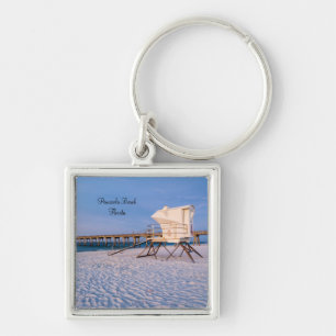Pensacola Morning Lifeguard Stand en Pier Sleutelhanger