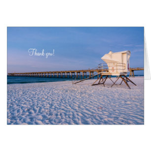Pensacola Morning Lifeguard Stand & Pier Bedankt