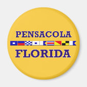 Pensacola nautische vlag magneet (Voorkant)