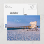 Pensacola Ochtend Reddingstorens & Steiger Bedankt Briefkaart (Voorkant / Achterkant)