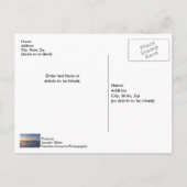 Pensacola Pier Shoreline Sunrise Briefkaart (Achterkant)