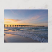 Pensacola Pier Shoreline Sunrise Briefkaart (Voorkant)