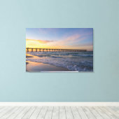 Pensacola Pier Shoreline Sunrise Canvas (Insitu (Houten vloer))