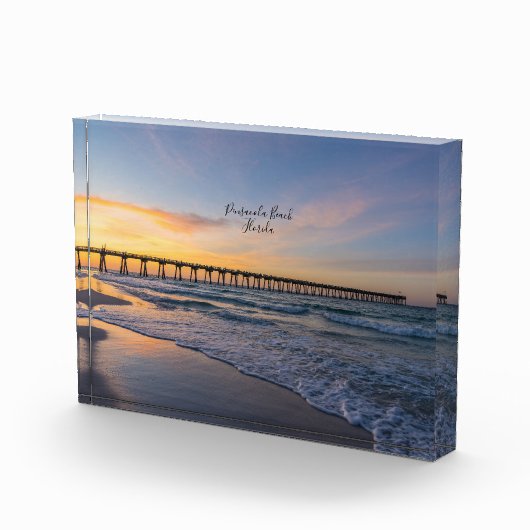 Pensacola Pier Shoreline Sunrise fotoblok (Rechts)
