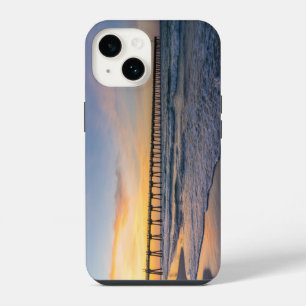 Pensacola Pier Shoreline Sunrise iPhone Case 14 Hoesje