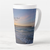 Pensacola Pier Shoreline Sunrise Latte Mok (Rechterhoek)