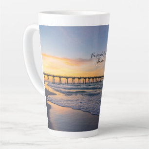 Pensacola Pier Shoreline Sunrise Latte Mok