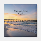 Pensacola Pier Shoreline Sunrise Magnet (Voorkant)