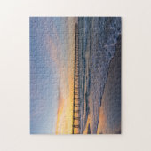 Pensacola Pier Shoreline Sunrise puzzel (Verticaal)