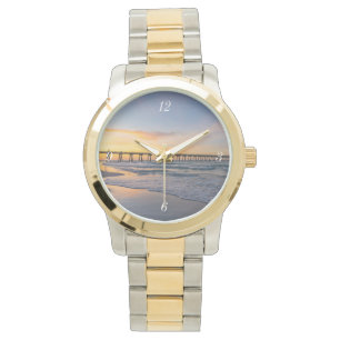 Pensacola Pier Shoreline Sunrise Watch Horloge