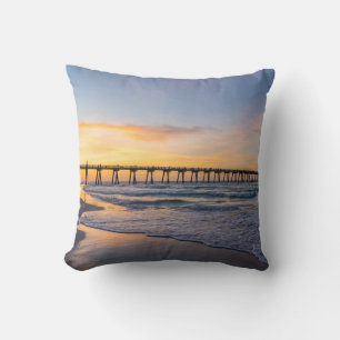 Pensacola Pier Shoreline Zonsopgang Kussen