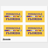 Pensacola Rechthoek Sticker (Vel)