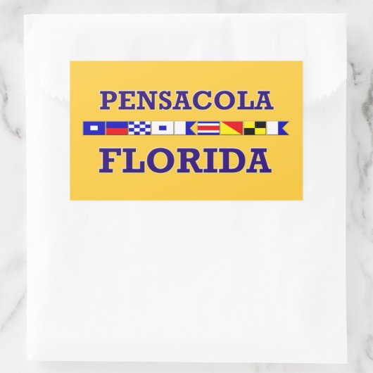 Pensacola Rechthoek Sticker (Tas)