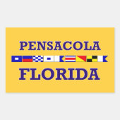Pensacola Rechthoek Sticker (Voorkant)