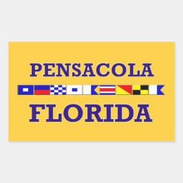 Pensacola Rechthoek Sticker