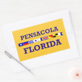 Pensacola Rechthoek Sticker (Envelop)