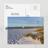 Pensacola Sand Dunes Pier Morning Briefkaart (Voorkant / Achterkant)