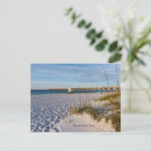 Pensacola Sand Dunes Pier Morning Briefkaart (Staand voorkant)
