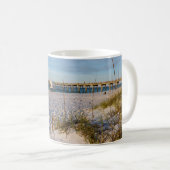 Pensacola Sand Dunes Pier Morning Coffee Mok (Voorkant rechts)