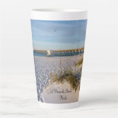 Pensacola Sand Dunes Pier Morning Latte Mok (Voorkant)