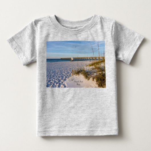 Pensacola Sand Dunes Pier Morning Peuter T-shirt (Voorkant)
