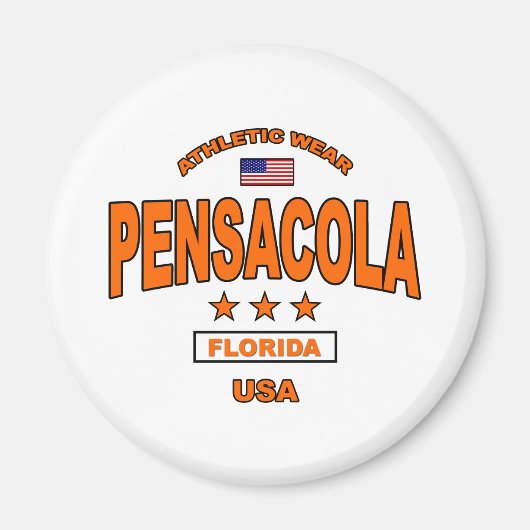 pensacola-sinaasappel magneet (Voorkant)
