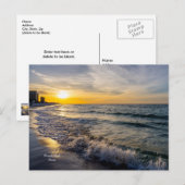 Pensacola Splashing Waves Sunrise Briefkaart (Voorkant / Achterkant)