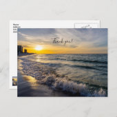 Pensacola Splashing Waves Sunrise Dank U Briefkaar Briefkaart (Voorkant / Achterkant)