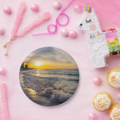 Pensacola Splashing Waves Sunrise Papier Borden Papieren Bordje (Feest)