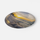 Pensacola Splashing Waves Sunrise Papier Borden Papieren Bordje (Gekanteld)