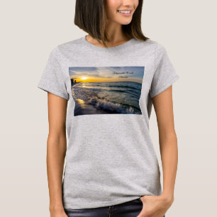 Pensacola Splashing Waves Sunrise T-shirt voor dam